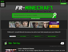 Tablet Screenshot of fr-minecraft.net